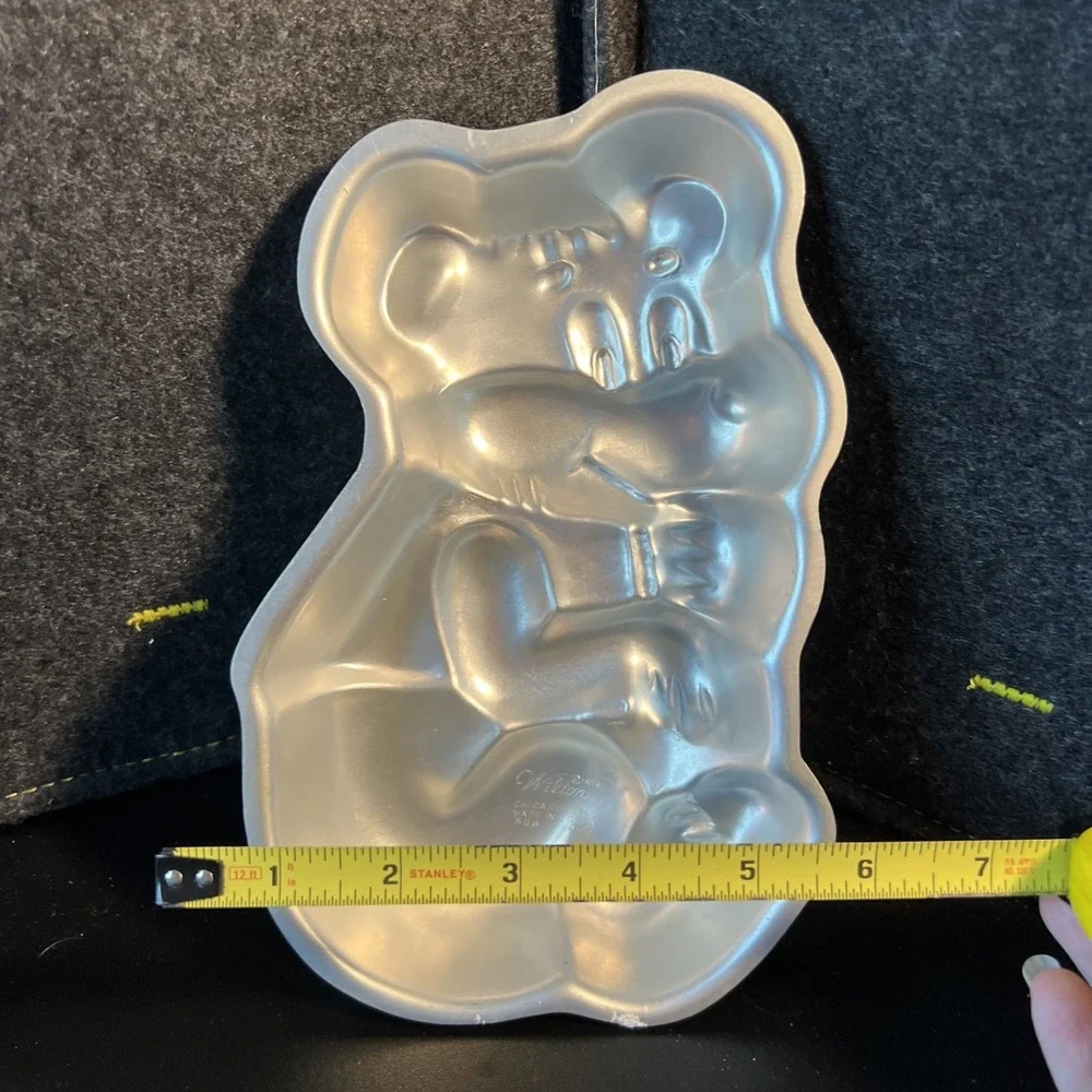 Vintage 1975 Wilton Teddy Bear Cake Pan 6 x 9 Number‎ 508-477
